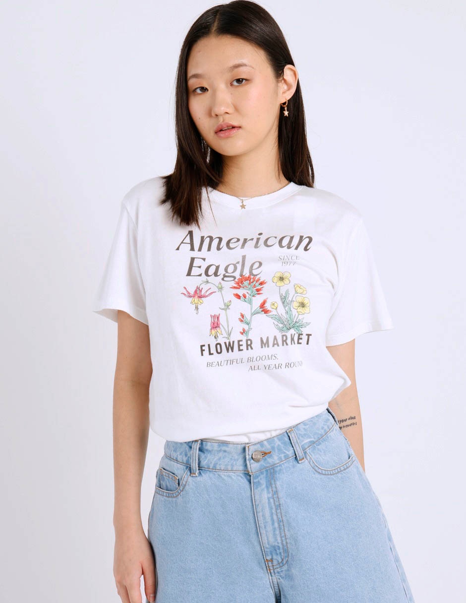 Playera manga corta cuello redondo para mujer 2