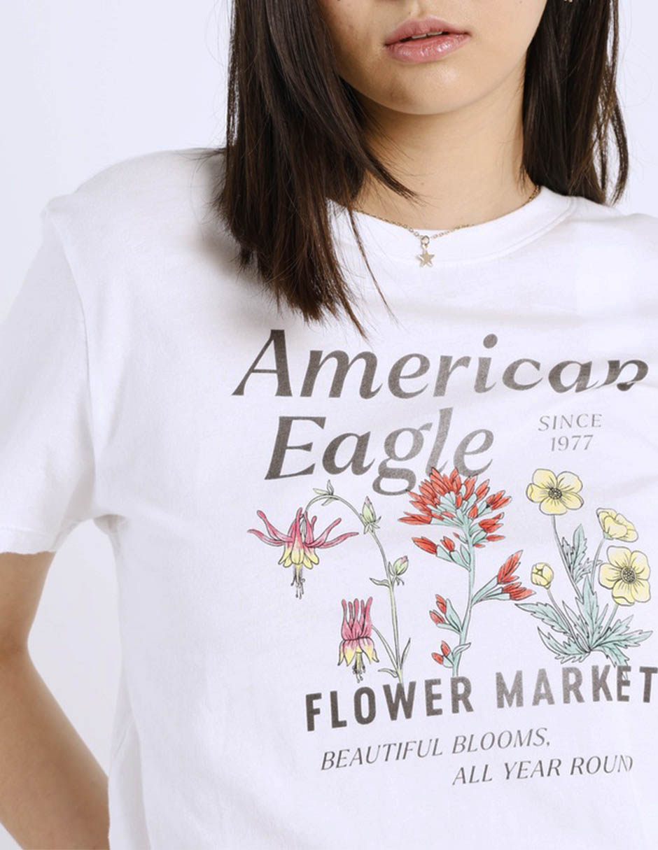 Playera manga corta cuello redondo para mujer 4