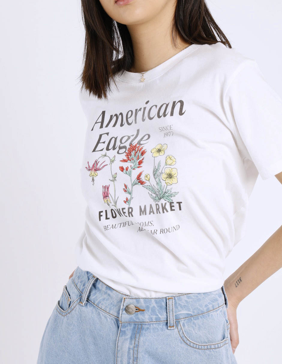 Playera manga corta cuello redondo para mujer 5