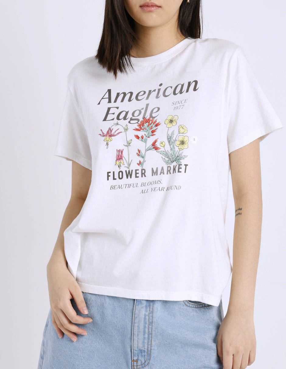 Playera manga corta cuello redondo para mujer 7