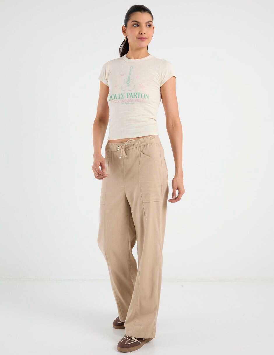 Playera manga corta cuello redondo mujer 3