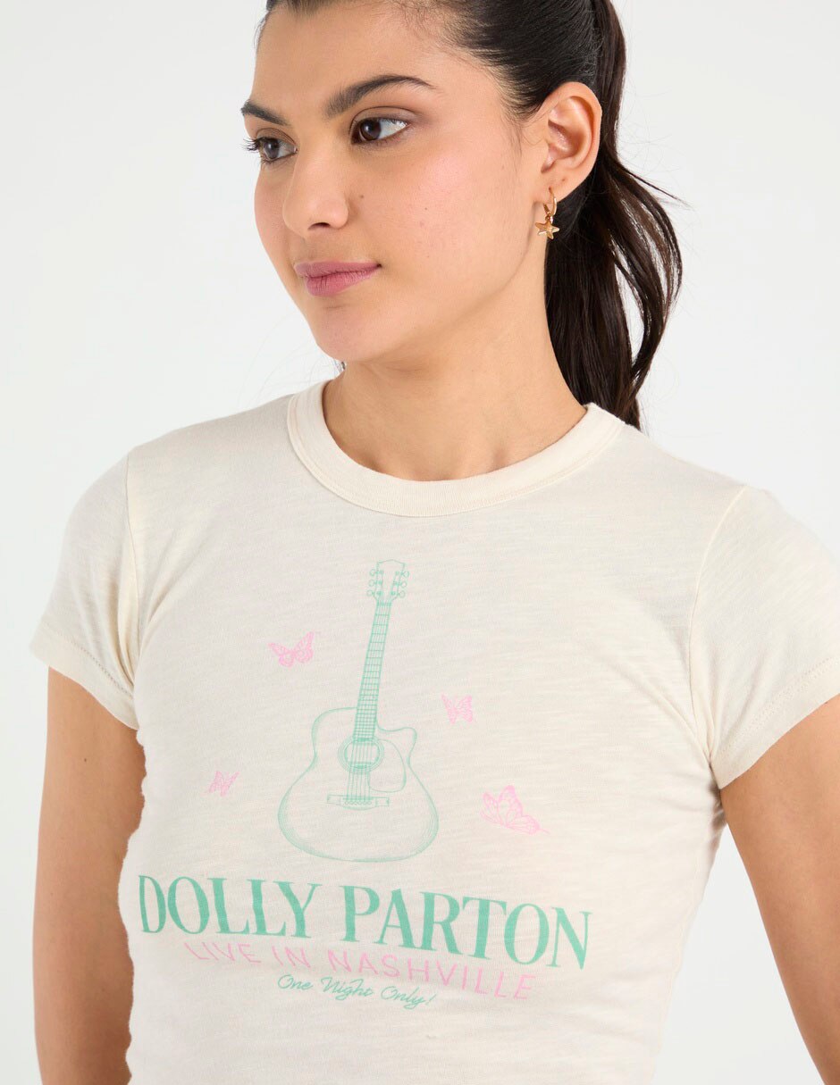 Playera manga corta cuello redondo mujer 4