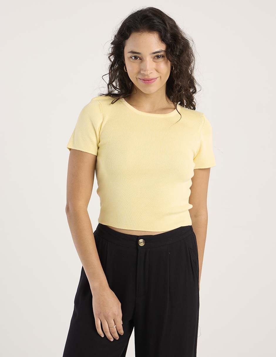 Blusa manga corta para mujer 7