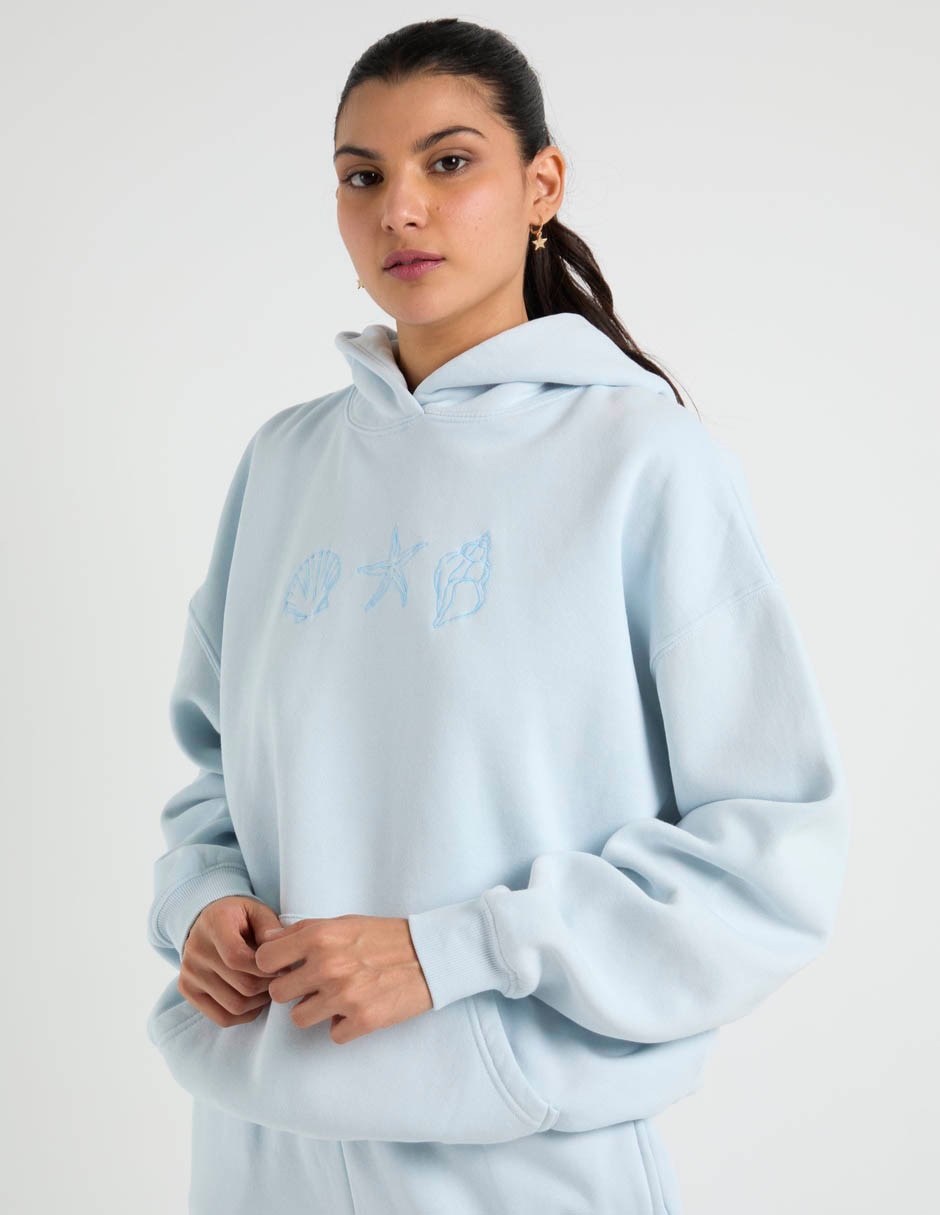 Sudadera con capucha y bolsa para mujer 2