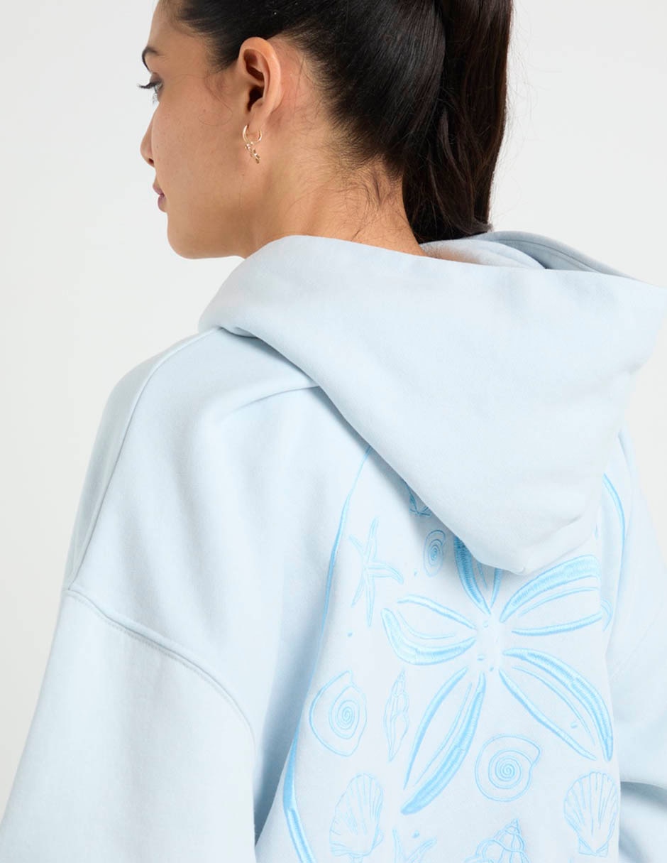 Sudadera con capucha y bolsa para mujer 4