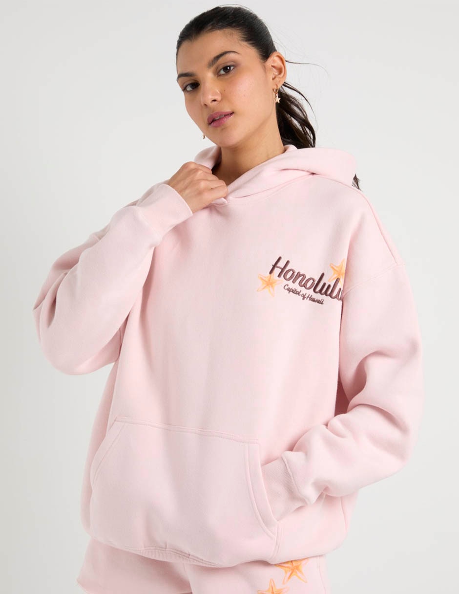 Sudadera con capucha y bolsa para mujer