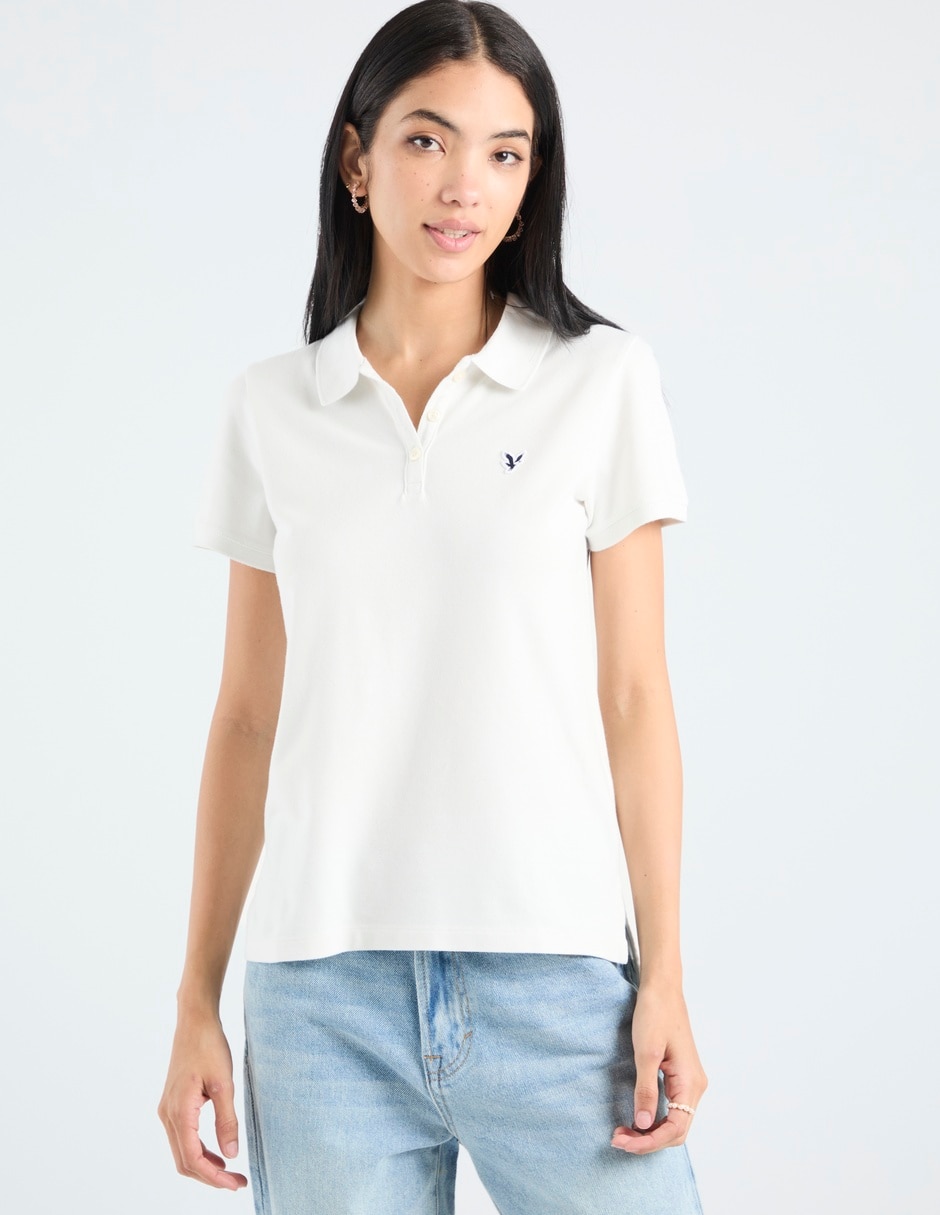 Playera tipo polo para mujer