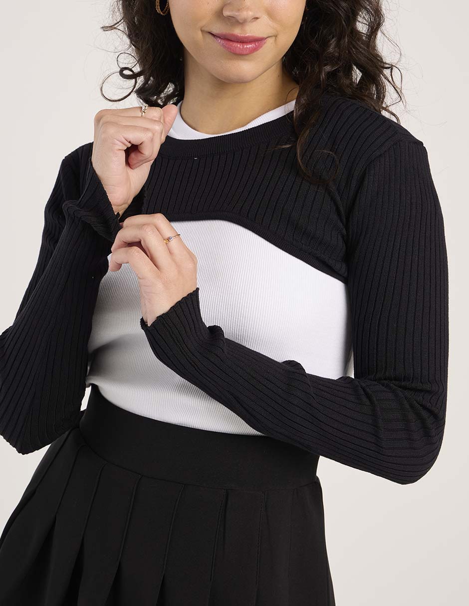 Blusa manga larga para mujer 9