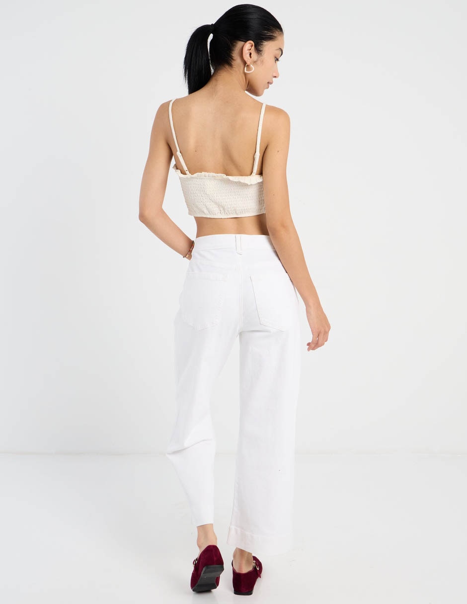 Jogger regular amplio stovepipe ae jeans corte cintura para mujer 2