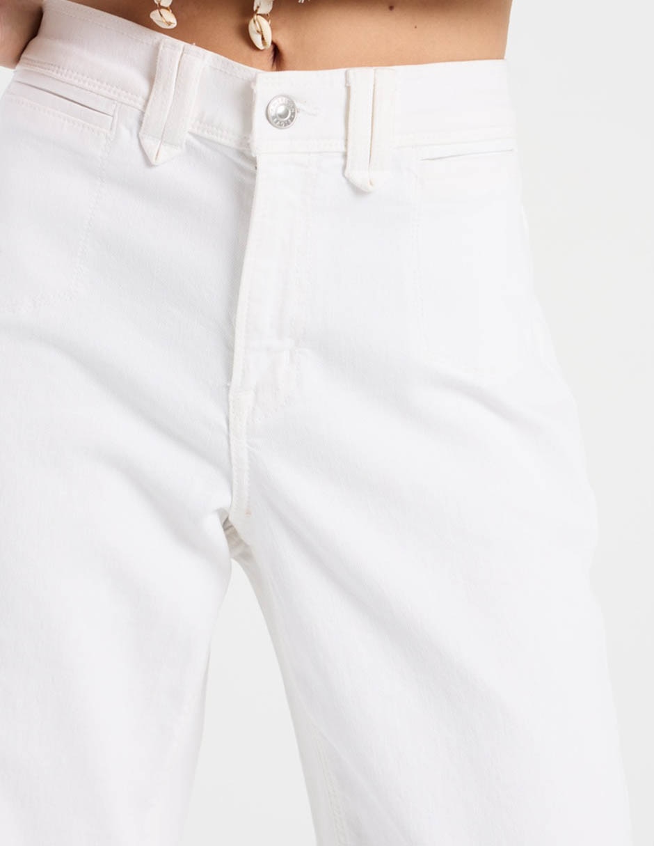 Jogger regular amplio stovepipe ae jeans corte cintura para mujer 5
