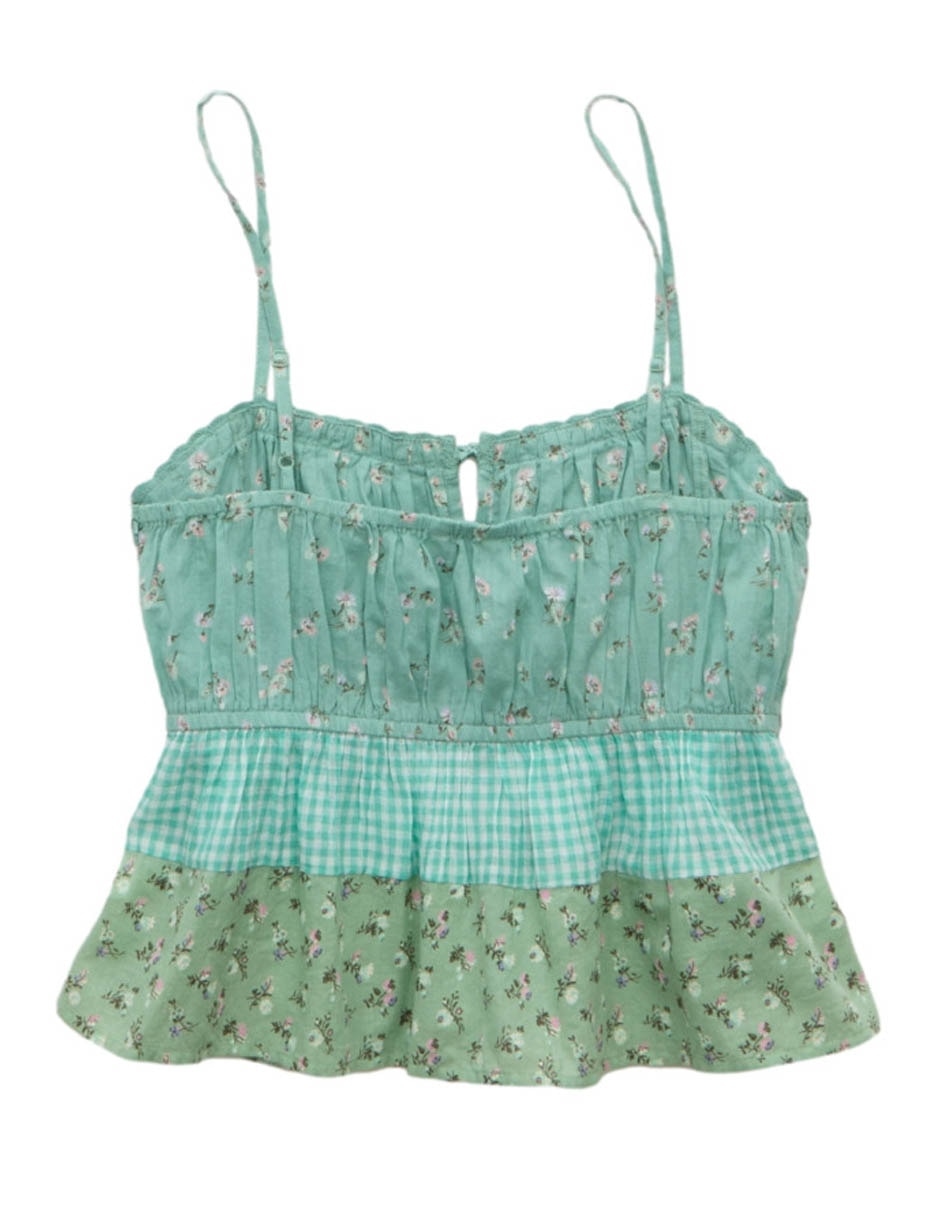 Top American Eagle escote cuadrado tirante ajustable