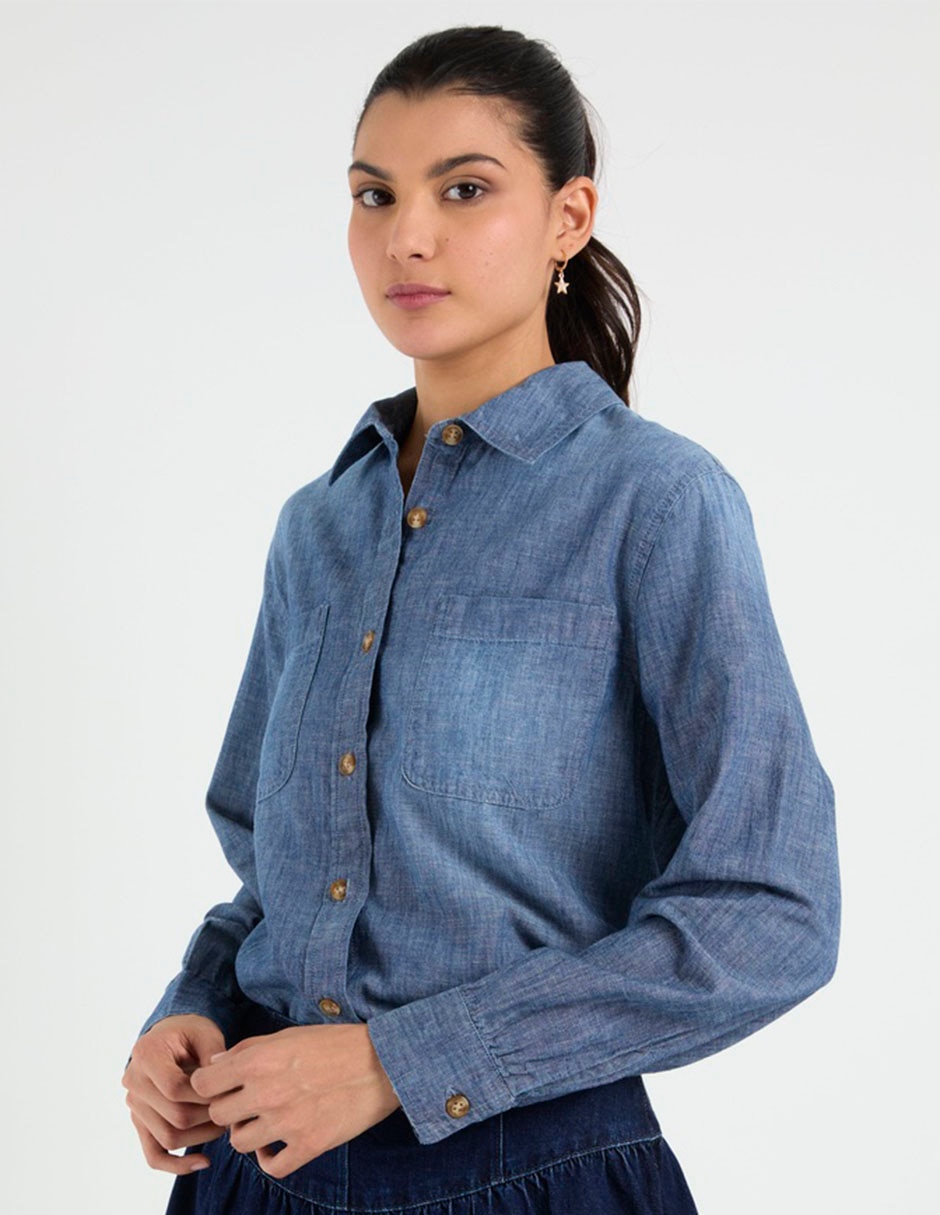 Blusa American Eagle manga larga para mujer
