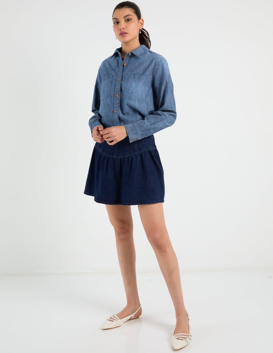 Blusa American Eagle manga larga para mujer