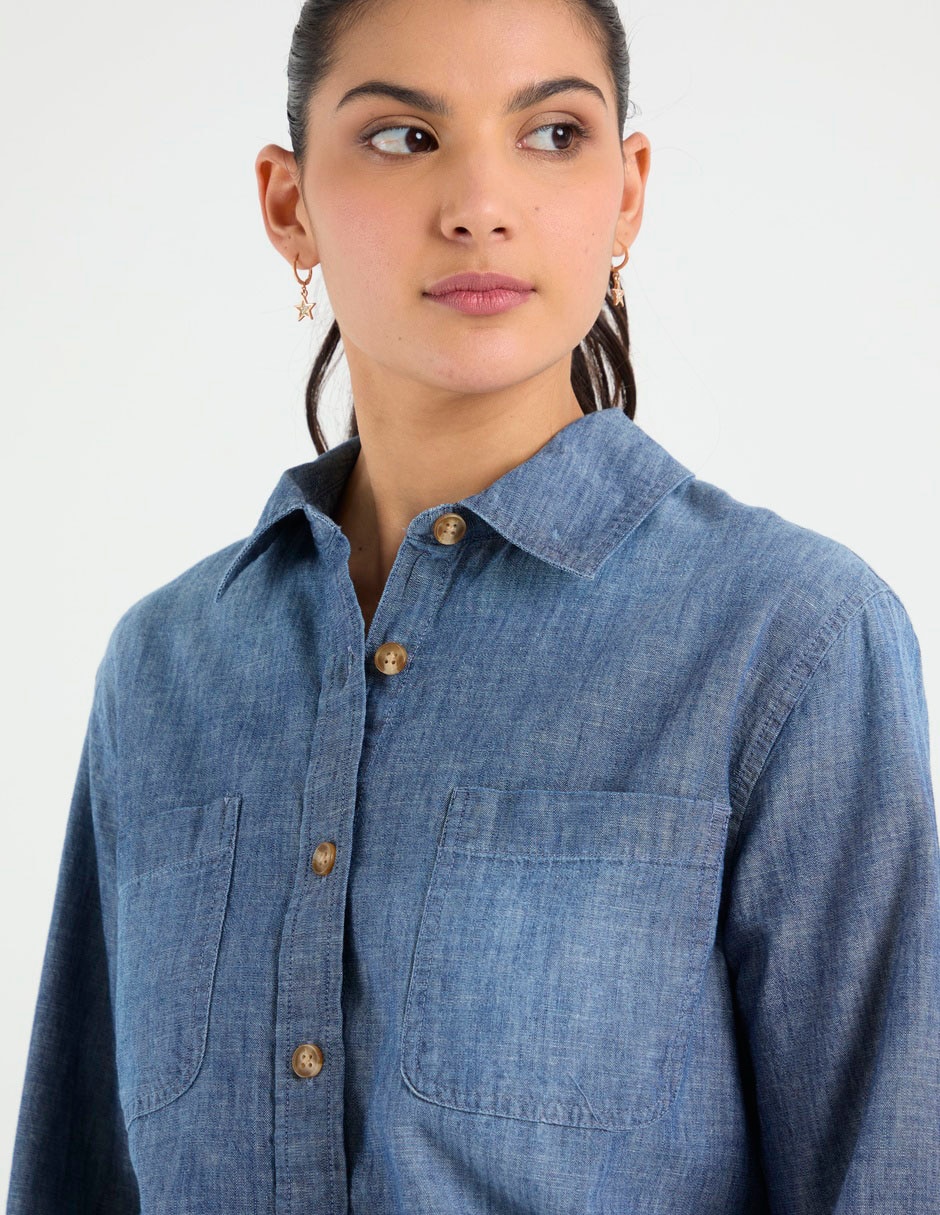 Blusa American Eagle manga larga para mujer