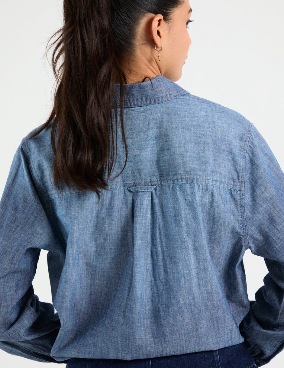 Blusa American Eagle manga larga para mujer