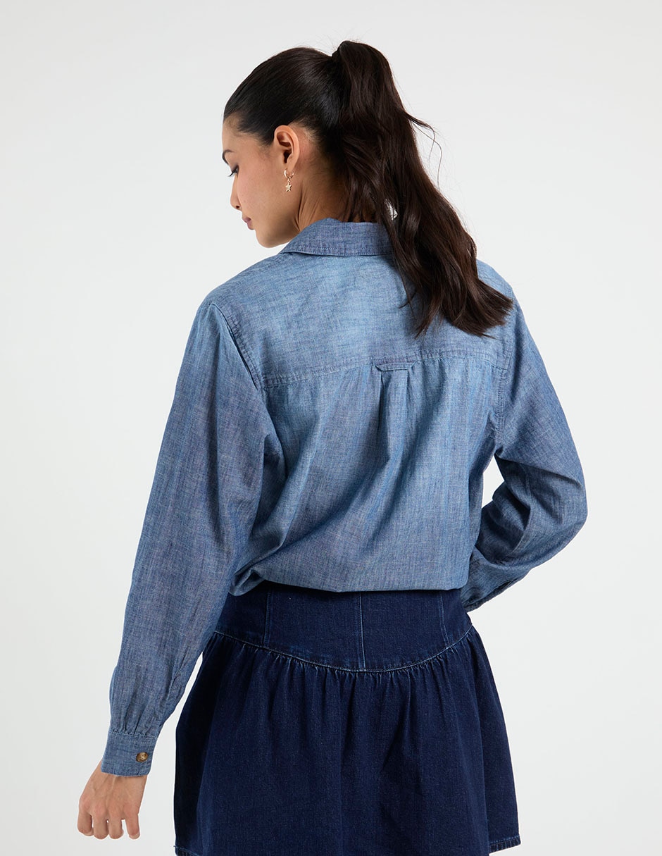Blusa American Eagle manga larga para mujer
