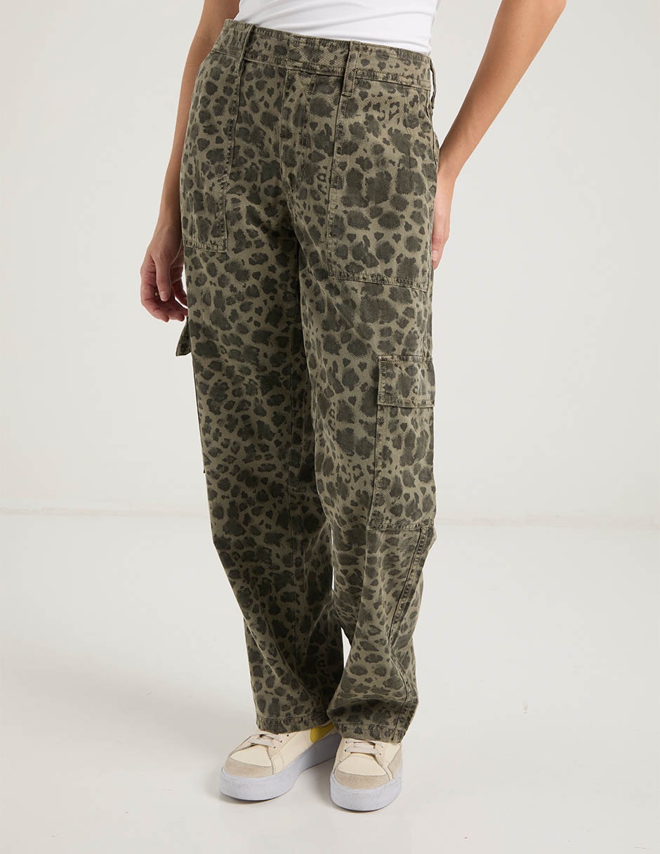Pantalón cargo straight para mujer