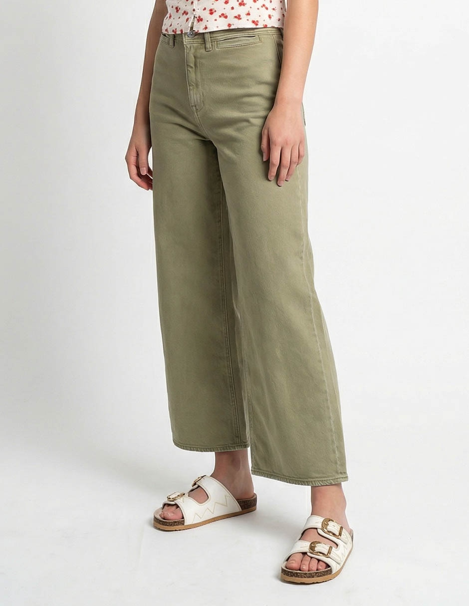 Jeans wide leg cintura media American Eagle para mujer