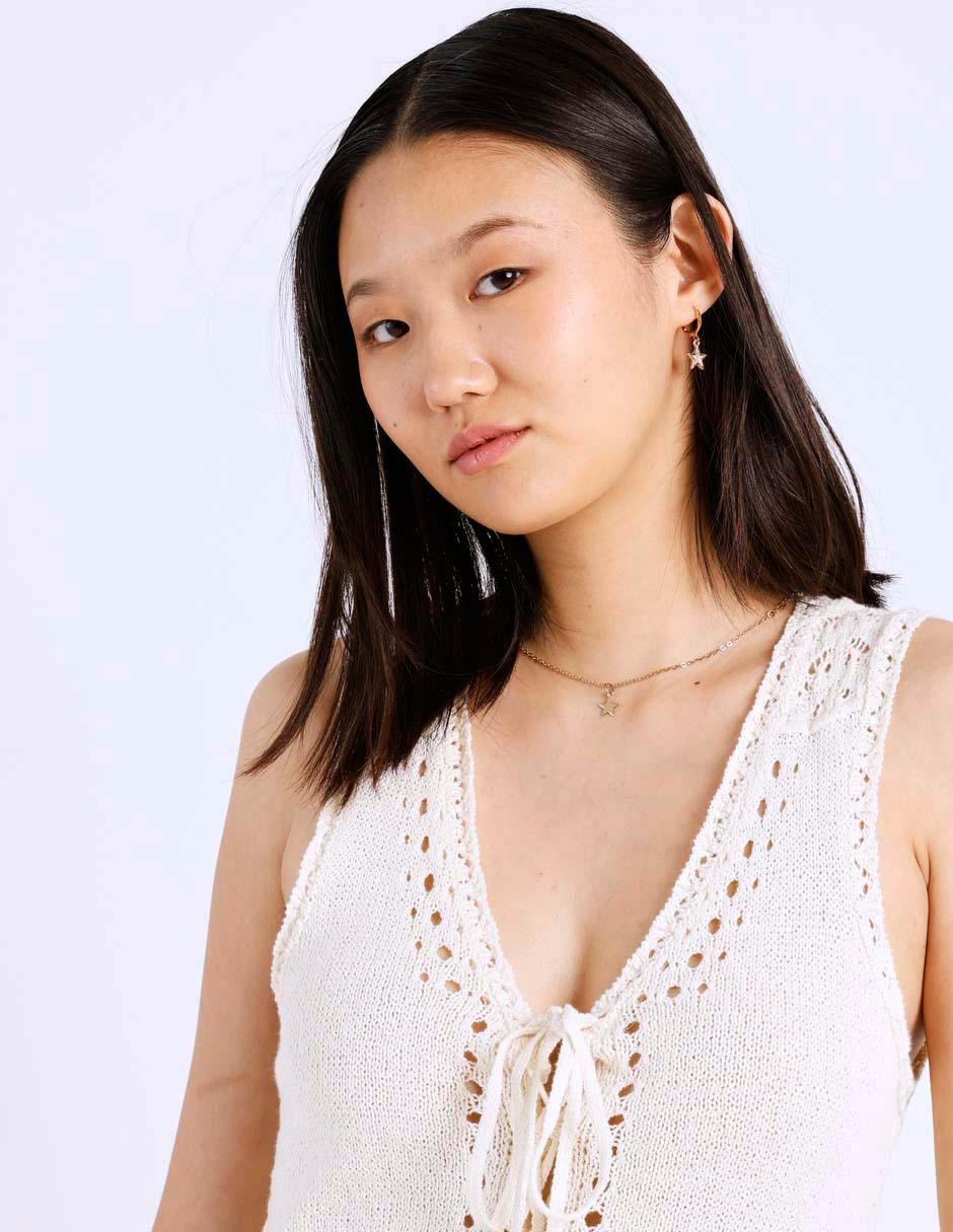 Top American Eagle cuello con escote v tirante sin tirantes