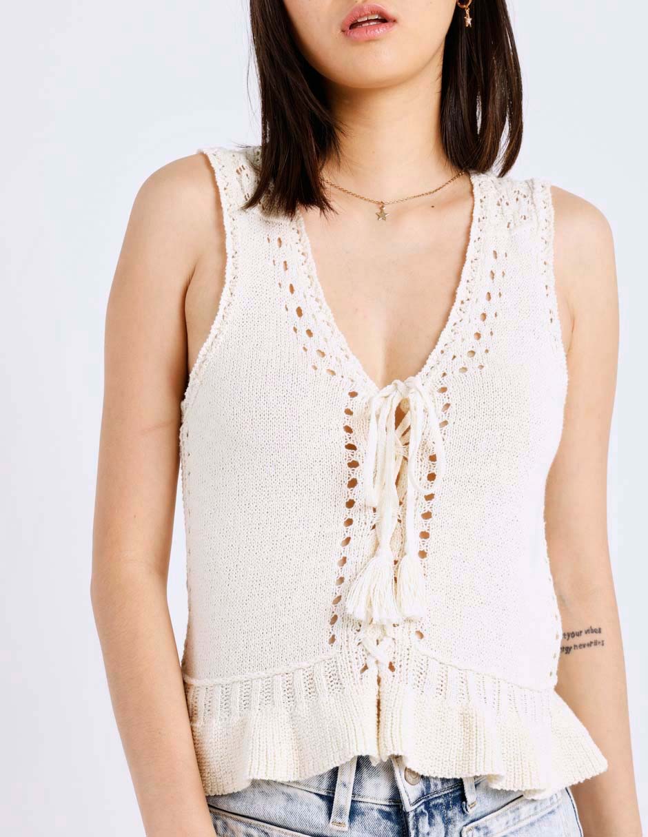 Top American Eagle cuello con escote v tirante sin tirantes