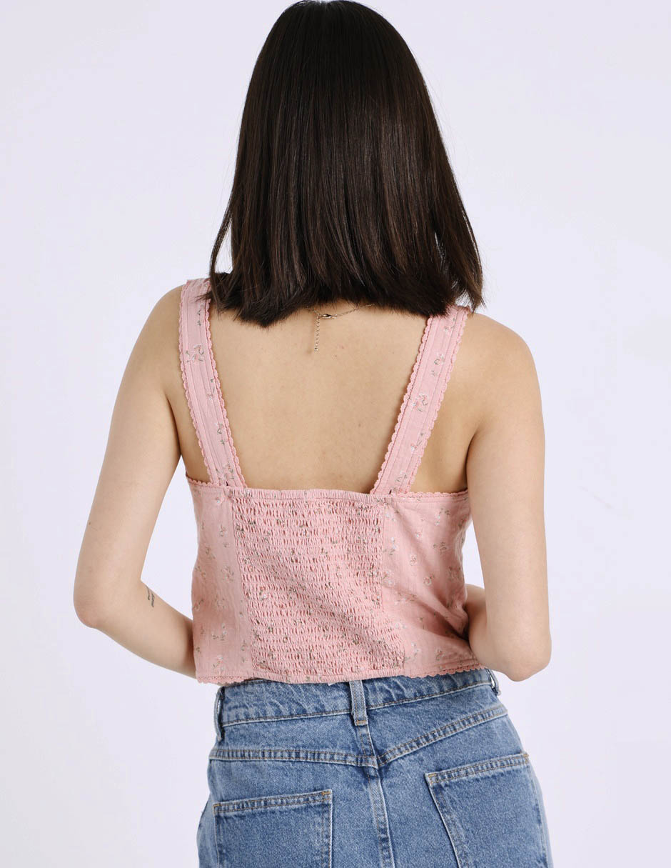 Top cuello redondo escote medio tirante delgado 6