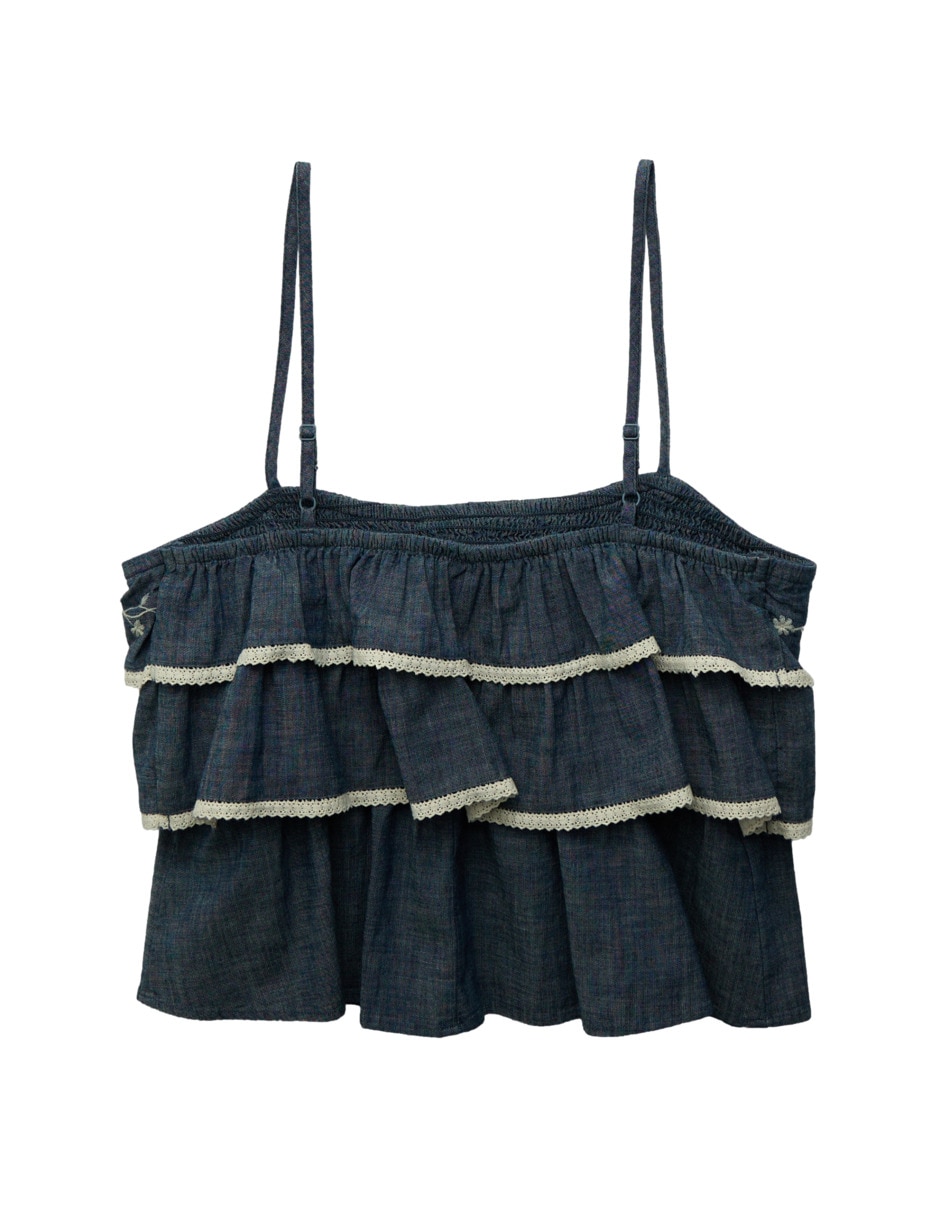 Top American Eagle escote cuadrado tirante ajustable