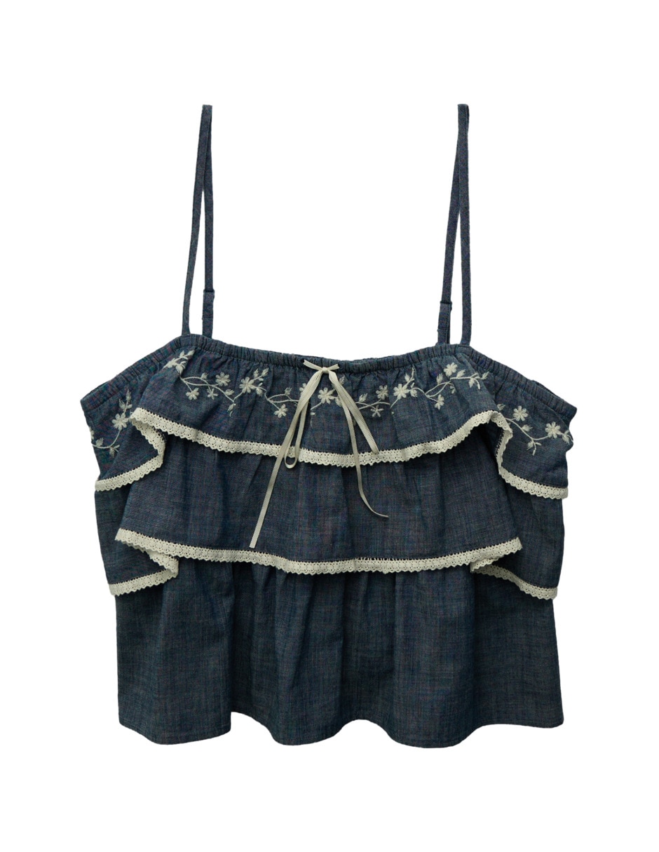 Top American Eagle escote cuadrado tirante ajustable