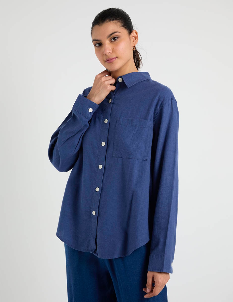 Blusa manga larga para mujer