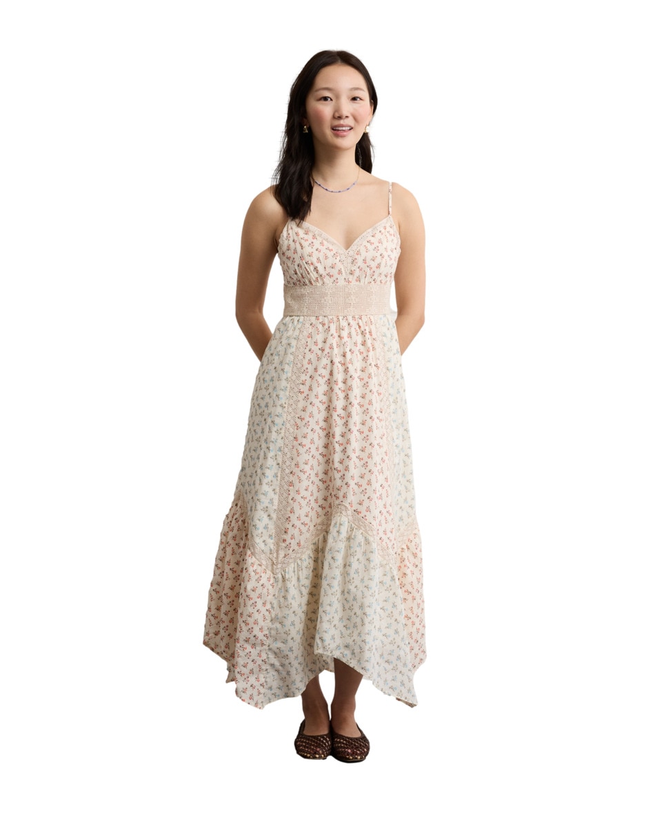 Vestido midi casual American Eagle para mujer