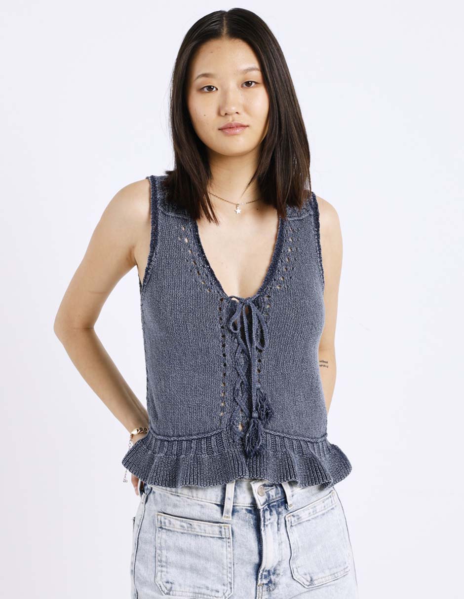 Top american eagle escote bajo tirante ancho