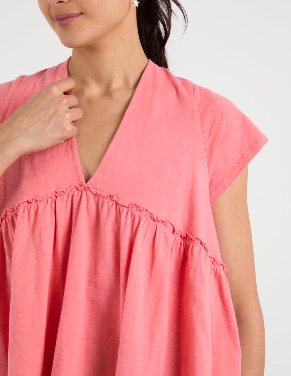Blusa American Eagle manga corta para mujer