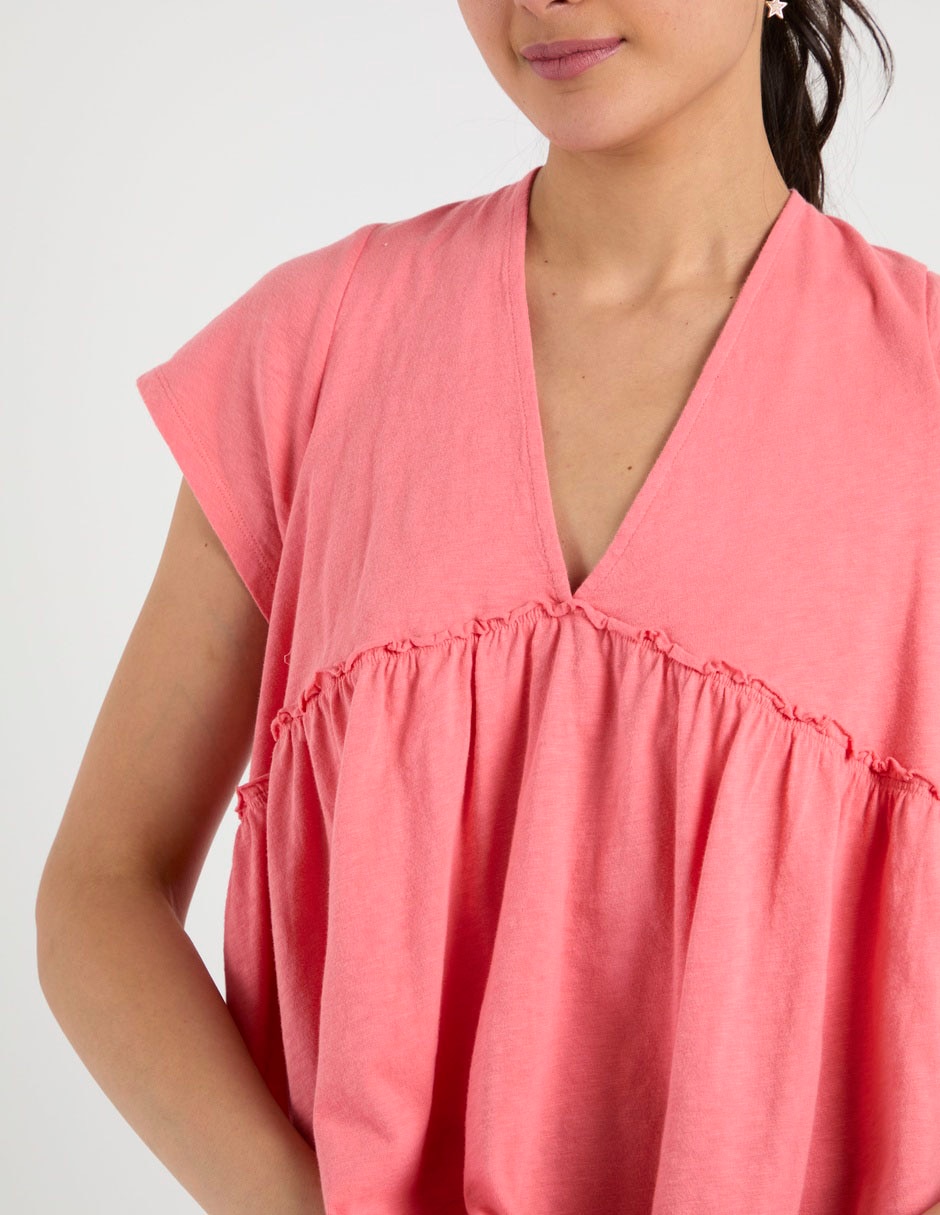 Blusa American Eagle manga corta para mujer