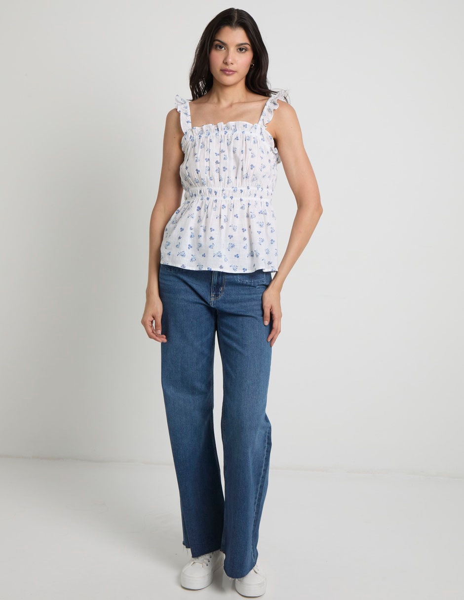 Jeans regular flare american eagle flare corte cintura para mujer