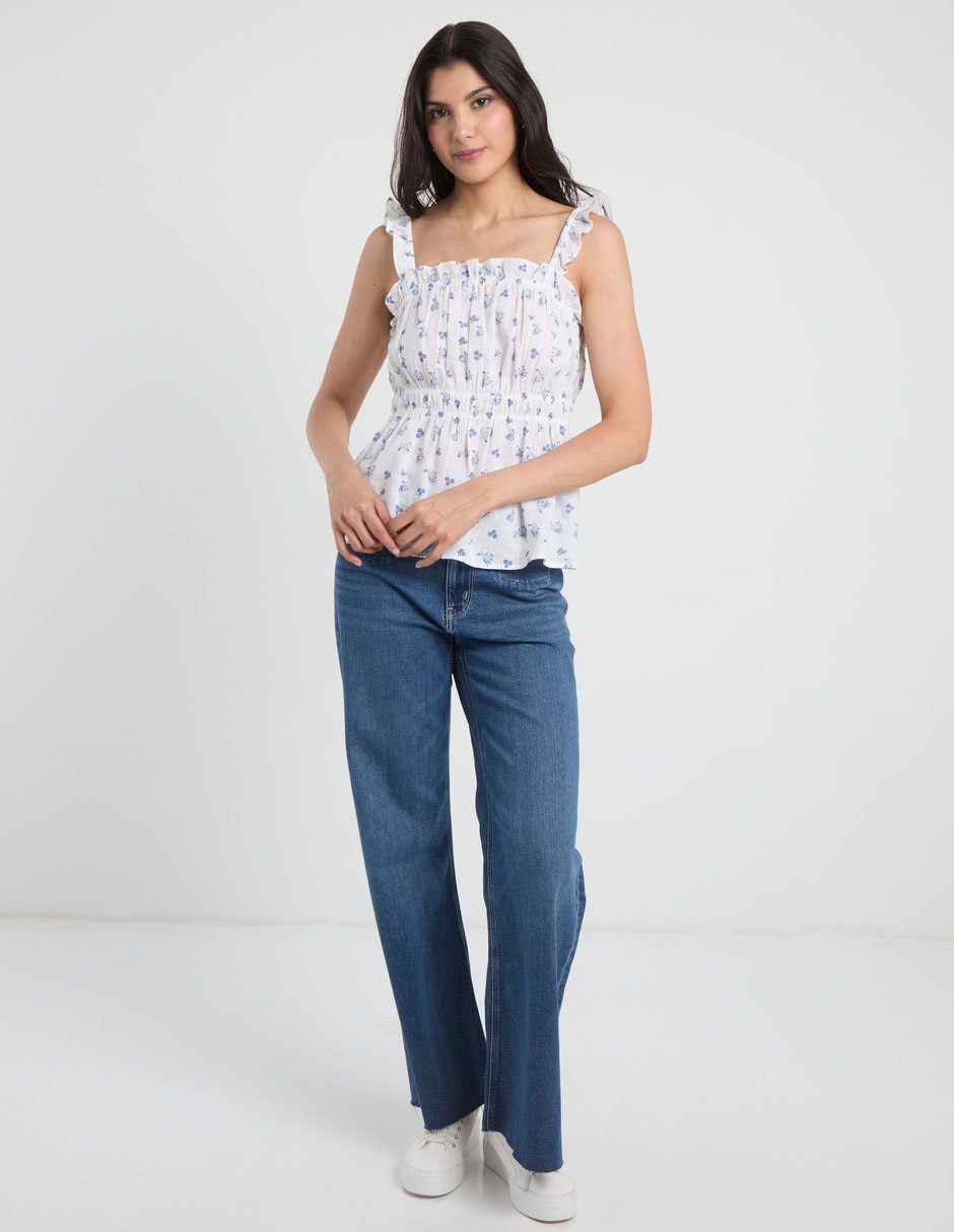Jeans regular flare american eagle flare corte cintura para mujer