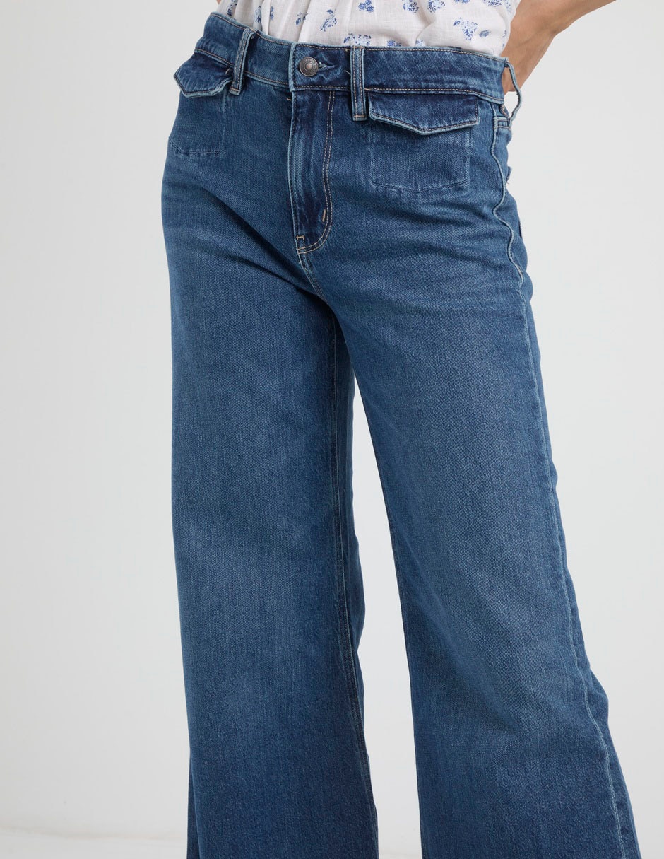 Jeans regular flare american eagle flare corte cintura para mujer