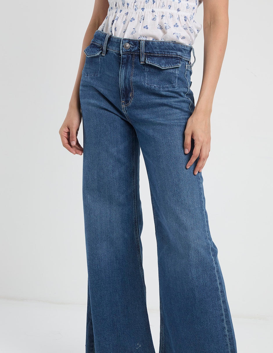 Jeans regular flare american eagle flare corte cintura para mujer