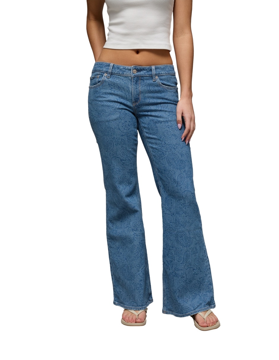 'jeans/jegging/jeans jogger' regular flare flare jeans ae jeans 'corte' cintura 'para mujer'