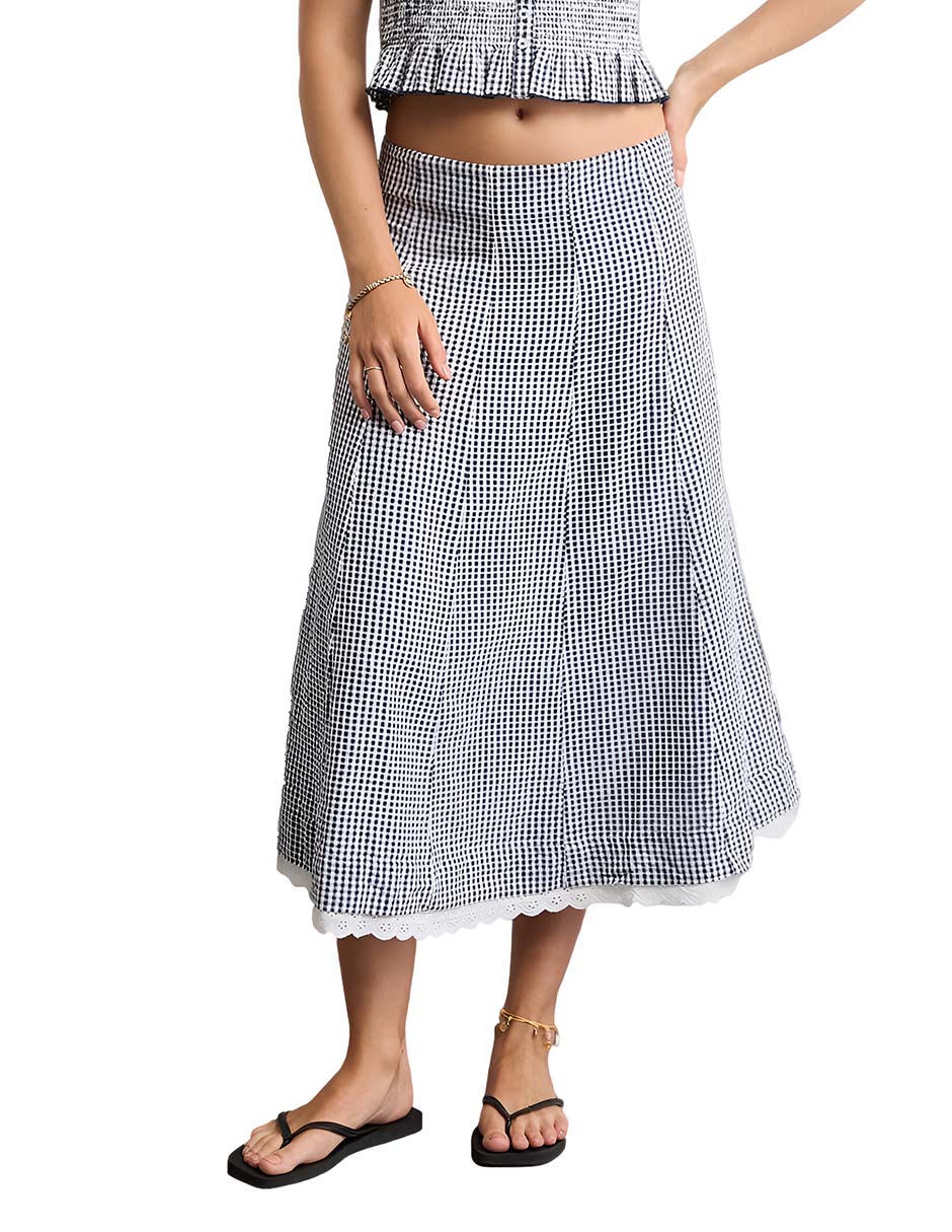 Falda crop a la cadera Falda crop a la cadera
