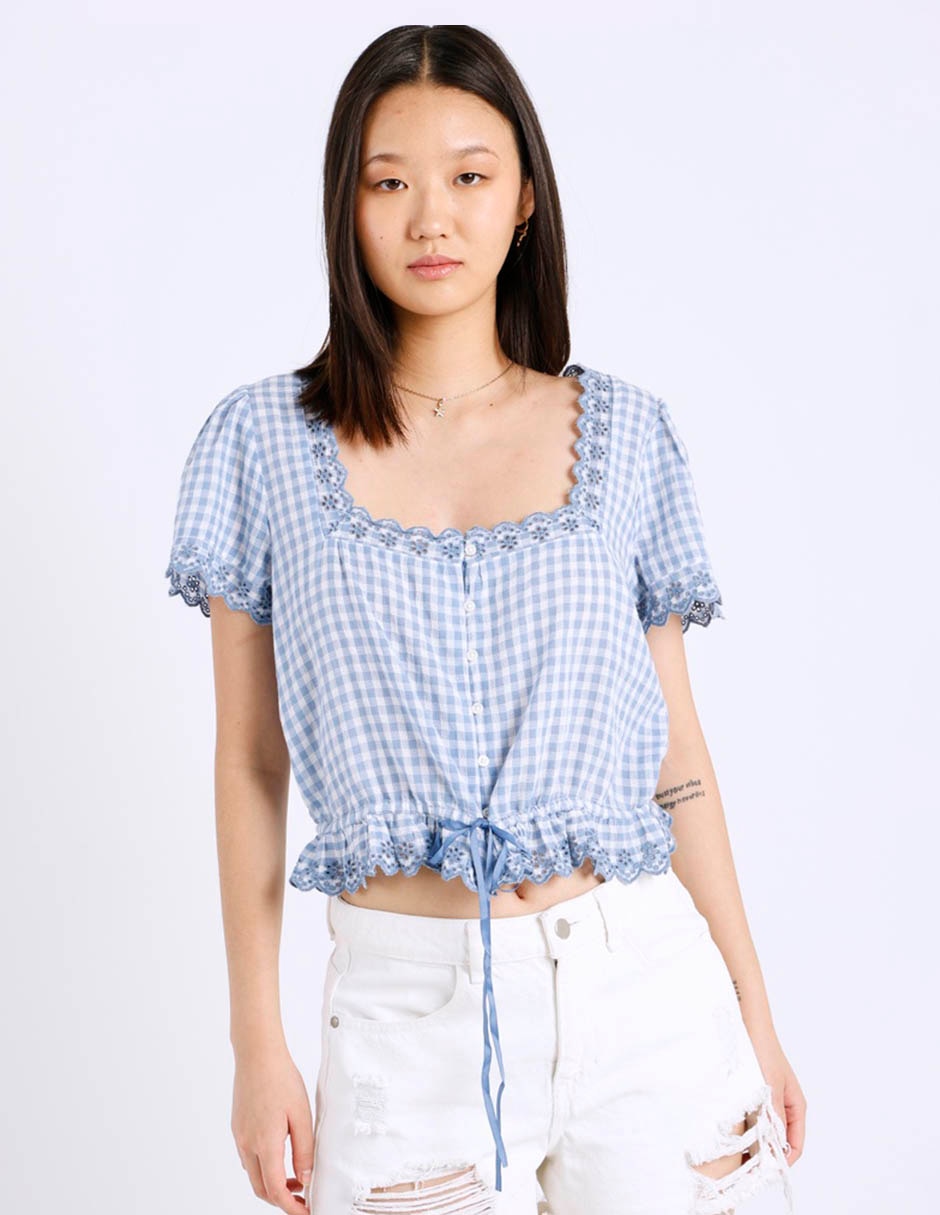 Blusa manga corta para mujer 2