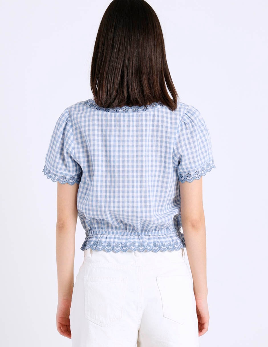 Blusa manga corta para mujer 6
