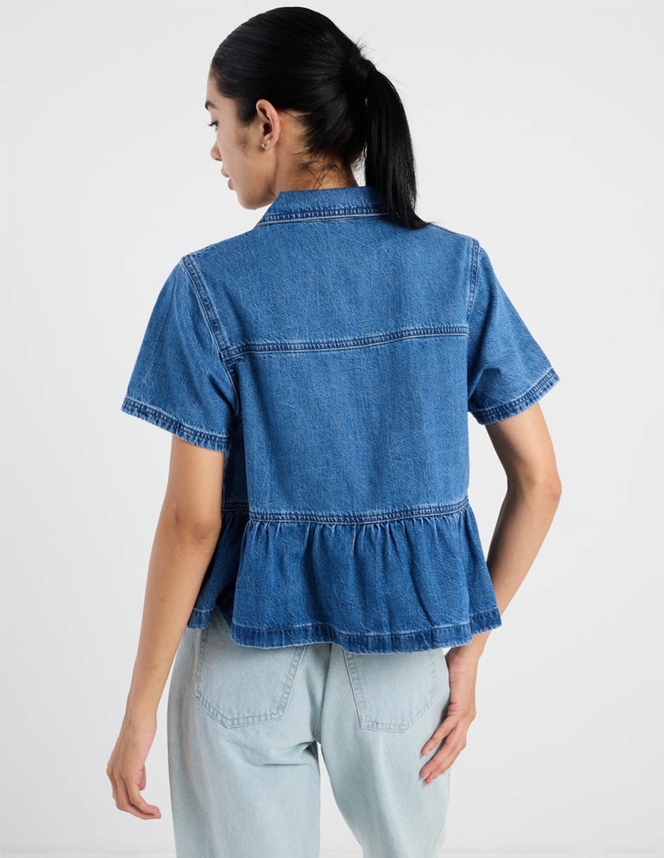 Blusa American Eagle manga corta para mujer