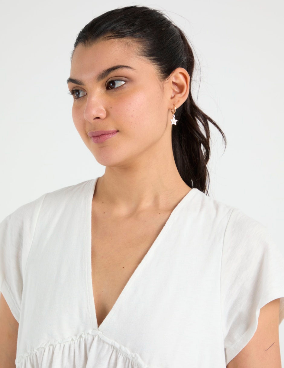 Blusa American Eagle manga corta para mujer