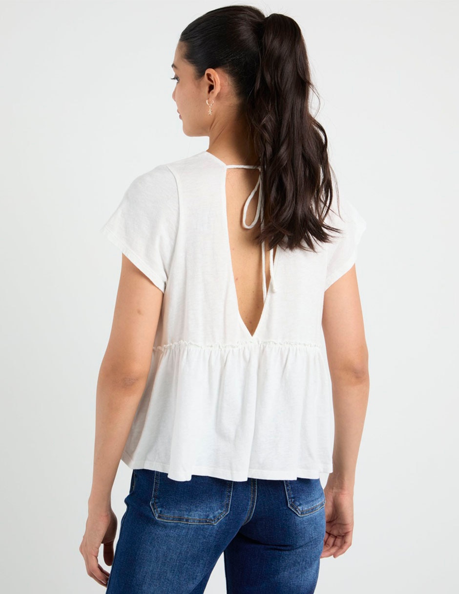 Blusa American Eagle manga corta para mujer