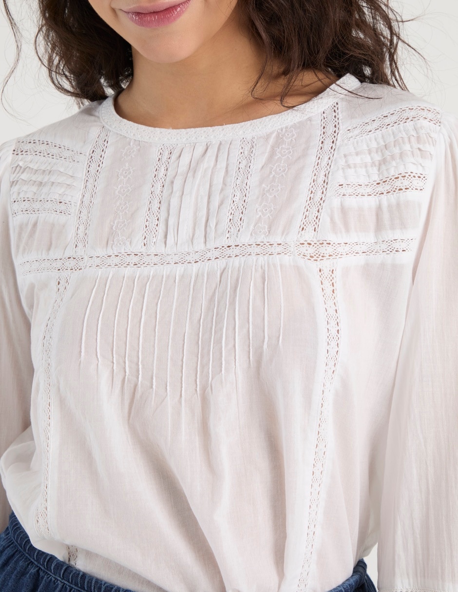Blusa American Eagle manga larga para mujer