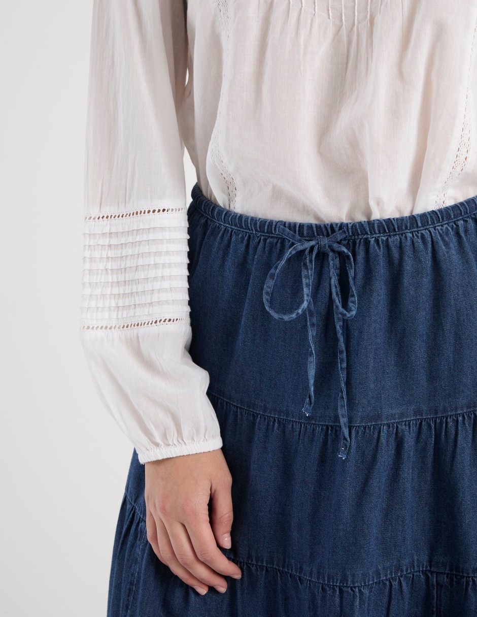 Blusa American Eagle manga larga para mujer
