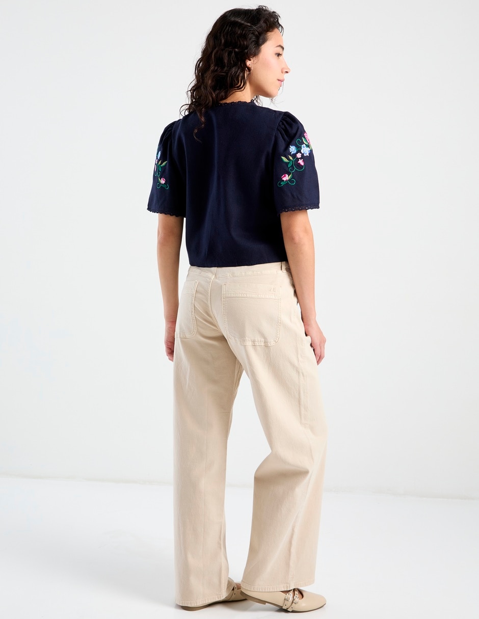 Pantalón flare American Eagle relaxed para mujer