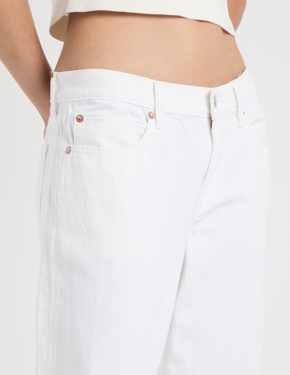 Jeans regular wide leg american eagle fashion corte cintura para mujer