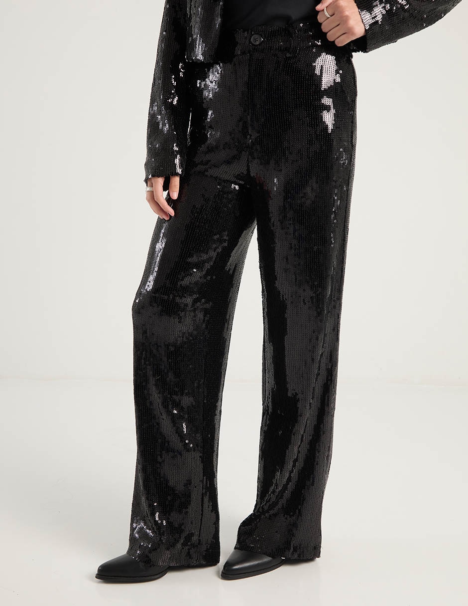 Pantalón relaxed wide leg para mujer 1