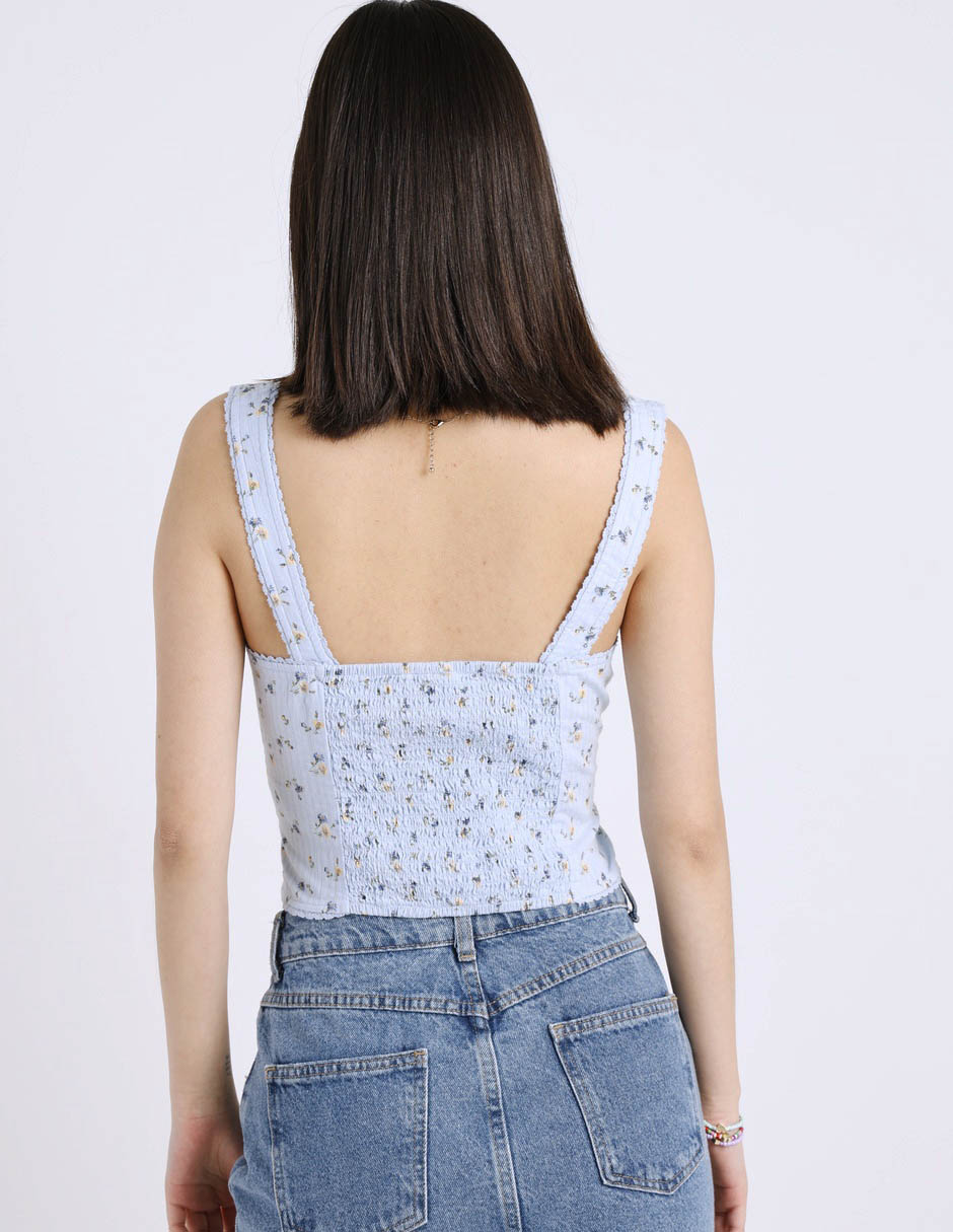 Top escote redondo tirante ancho 5