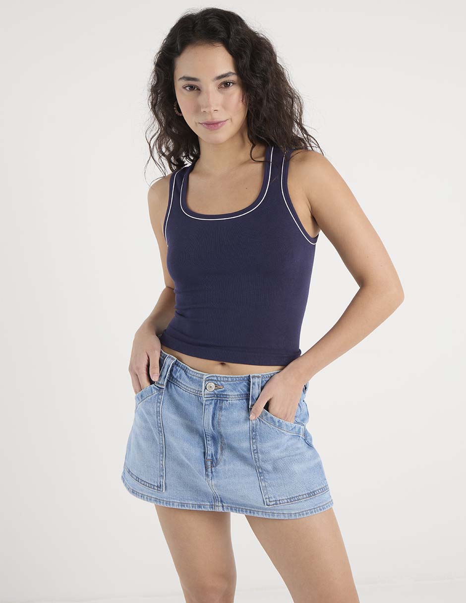 Falda short mini American Eagle a la cintura